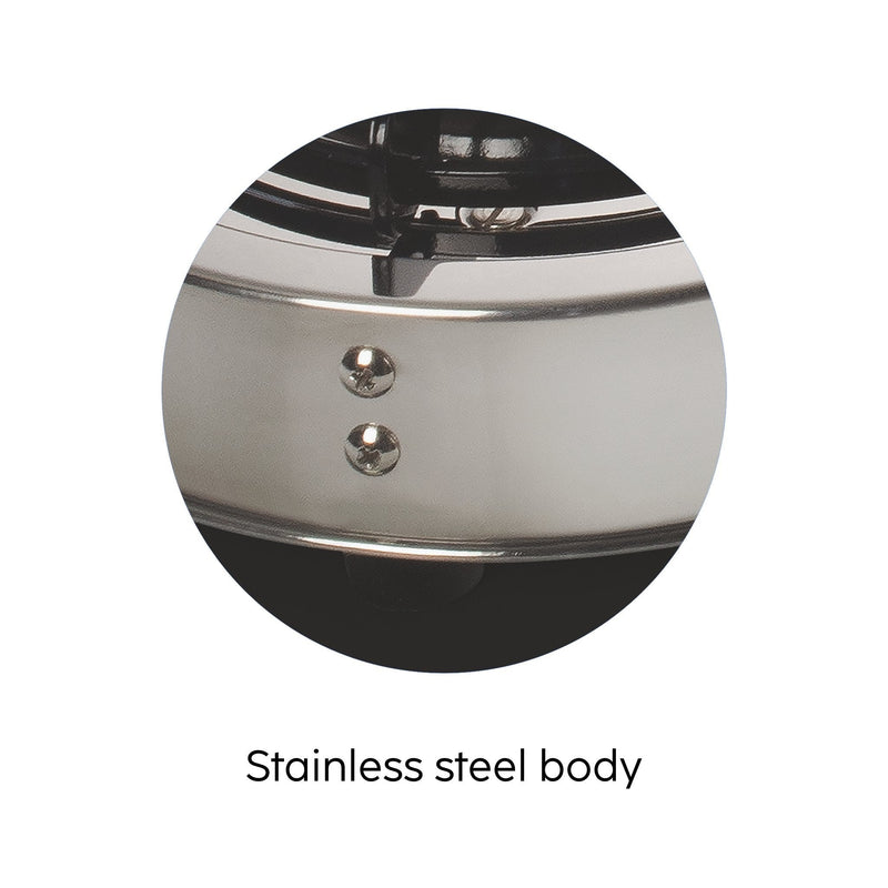 4 Burner Stainless Steel Gas Stove 1 High Flame 3 Brass Burners (CT1044HF) - Manual/Auto Ignition