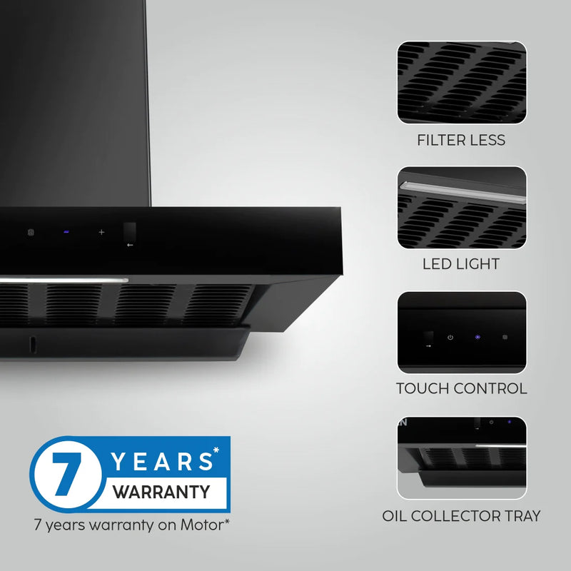 Chimney Hood 6021 Auto Clean 60 Black