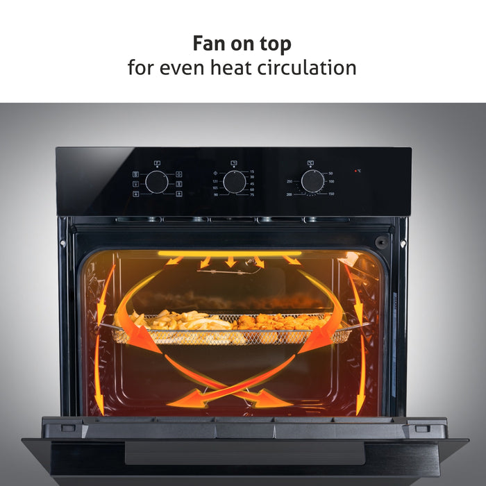 Built in Oven Air Fryer 60Ltr with Convection Fan and 3 Control Knobs (BO662AF)
