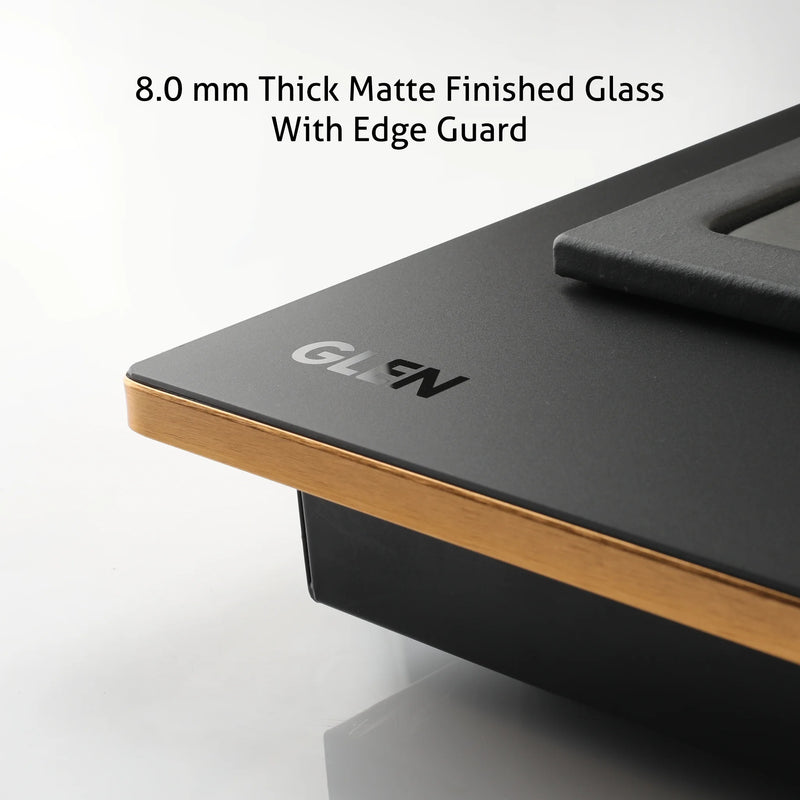 3 Burner Glass Hob Top Triple Ring Burner Total Brass Burners with Flame Failure Device Auto Ignition (1073XLCIHTTTRMGS)