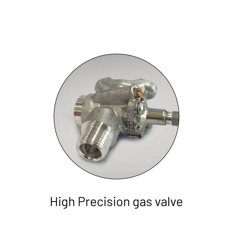 4 Burner Glass glass Hob with high precision gas valve