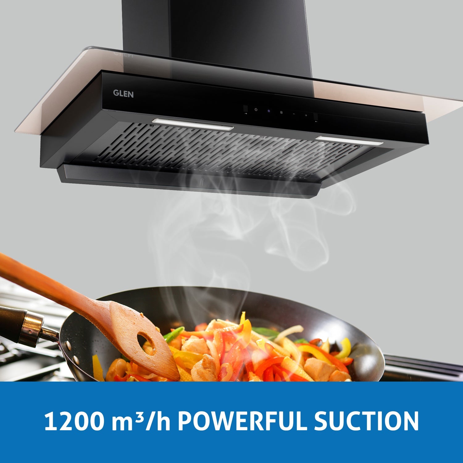 Buy Chimney Hood 6022 Auto Clean 90 Black at Best Prices — Glen