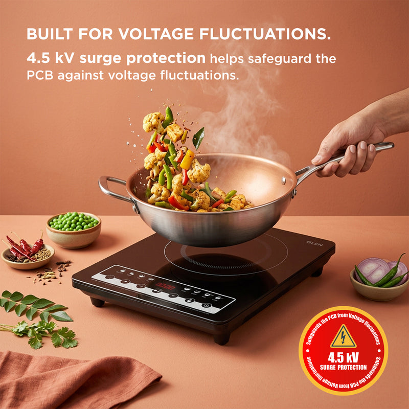Induction Cooktop with Touch Control 2000W, Digital display with Auto Cut-off - SA 3081 IN