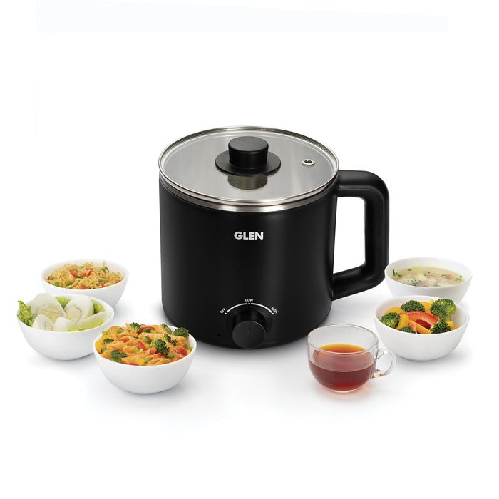 Multi Cook Electric Kettle 1.5 Litre Cook & Boil 600W- Silver and Black (9016 EX)