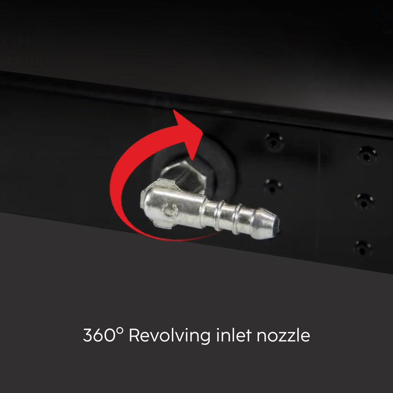 3 Burner Glass Gas Stove with High Flame Brass Burner - Black (CT1030GTHFBBBL)