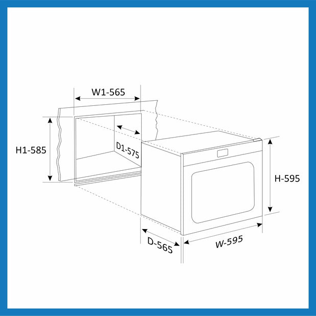 Built-In-Oven (BO-651MRTBL) + Glen Built-in-Microwave (MO-675) + Built In HobTop (BH1064ROHTDB) + Cooker Hood (CH6062SLBLAC60)
