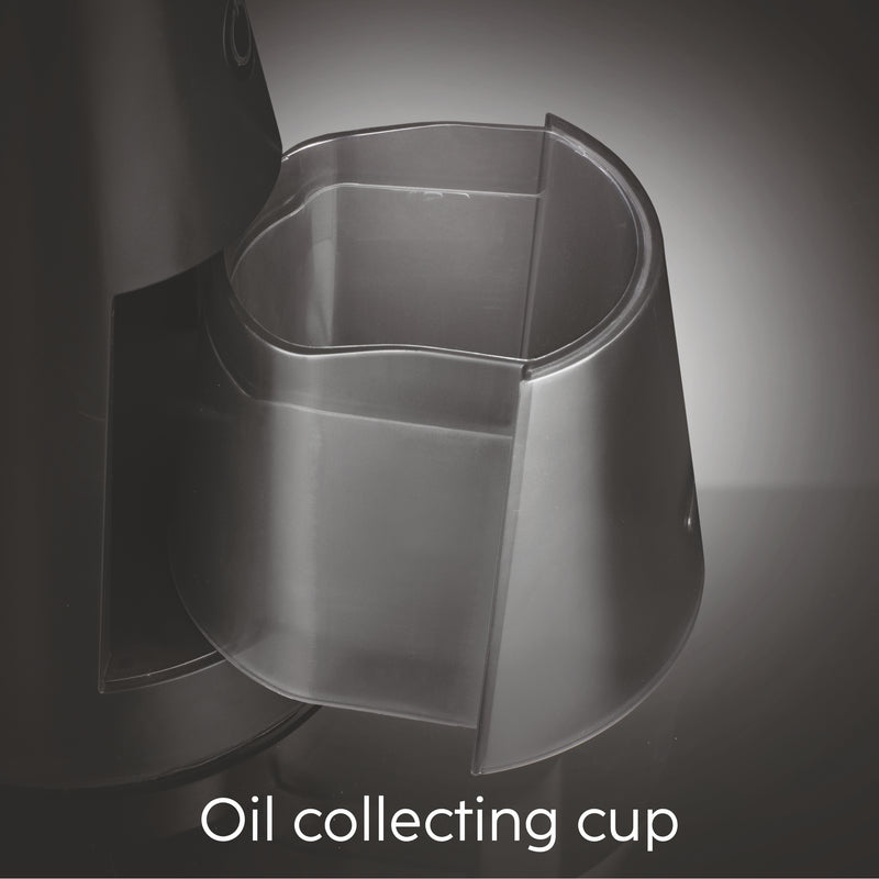 Electric Plug & Clear Smoke Extractor with oil collecting cup - Black (CH6090PORBL)