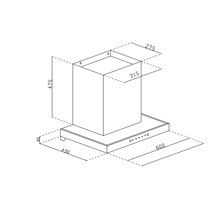  Auto Clean Filter less Kitchen Chimney Dimensions
