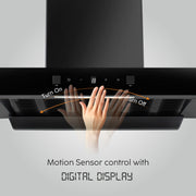 Auto Clean Filter less Kitchen Chimney, with Motion Sensor Control and Digital Display