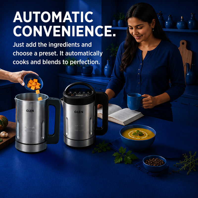Automatic Soup Maker, 1.6 Litres, Automatic Blending & Heating, 5 Preset Cooking Functions 1040W (SA-3003SM)