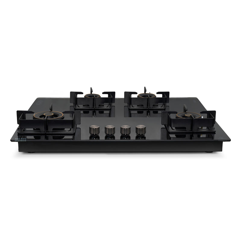 4 Burner DFVS XL Glass Hob with 2 Triple Ring Forged Brass Burners Auto Ignition (BH1094XLDFHT2TR)