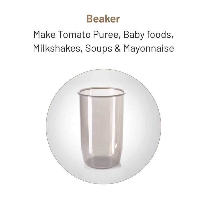 Electric Hand Blender with Stainless Steel Arm ISI 200W  - Black (4049 DX)