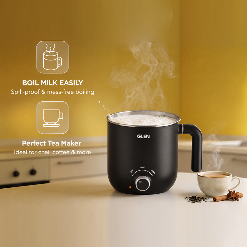 Multi Cook Kettle 1.5 Litre with Stainless Steel Steamer, 600W (SA-9015MCK)