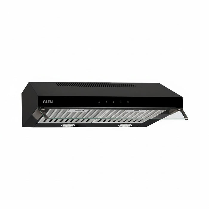Straight Line Ductfree Kitchen Chimney with Baffle filters 60cm 1000 m3/h -Black (CH6003DFTSBFBL60)