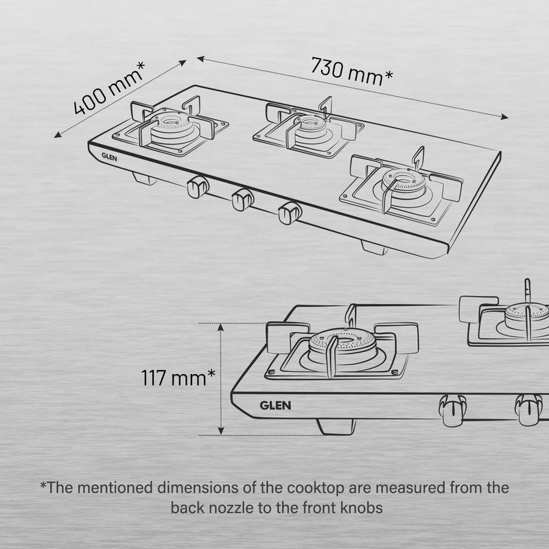 2 Burner Ultra Tuff Stainless Steel Gas Stove with Forged Brass Burner - Manual/Auto Ignition (CT1052UTSS)