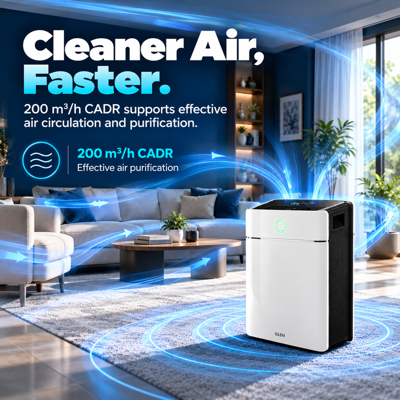 Plasma Electrostatic Air Purifier with Washable Collector, WiFi, UV & Ionizer (SA-6034AP)