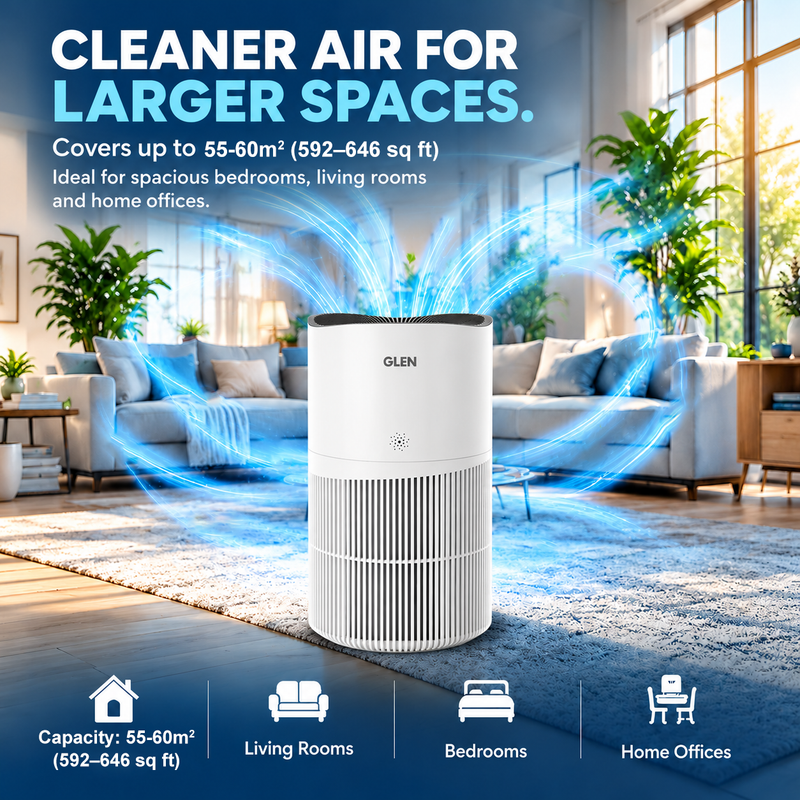 HEPA H13 Air Purifier for Large Rooms with UV LED & PM2.5 Display (SA-6035AP)