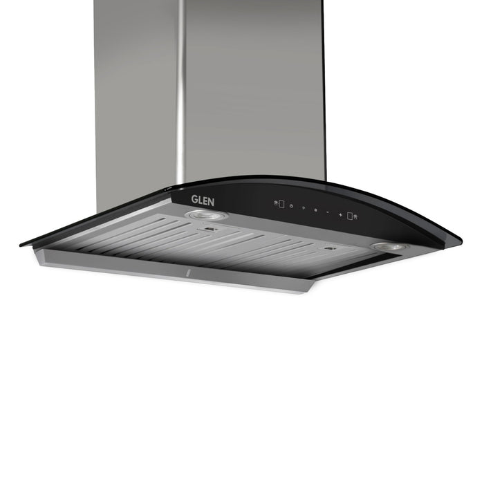 Auto Clean Curved Glass Kitchen Chimney, Baffle Filters, Motion Sensor 1200 m3/h 60cm - SS (CH6066MSAC60)