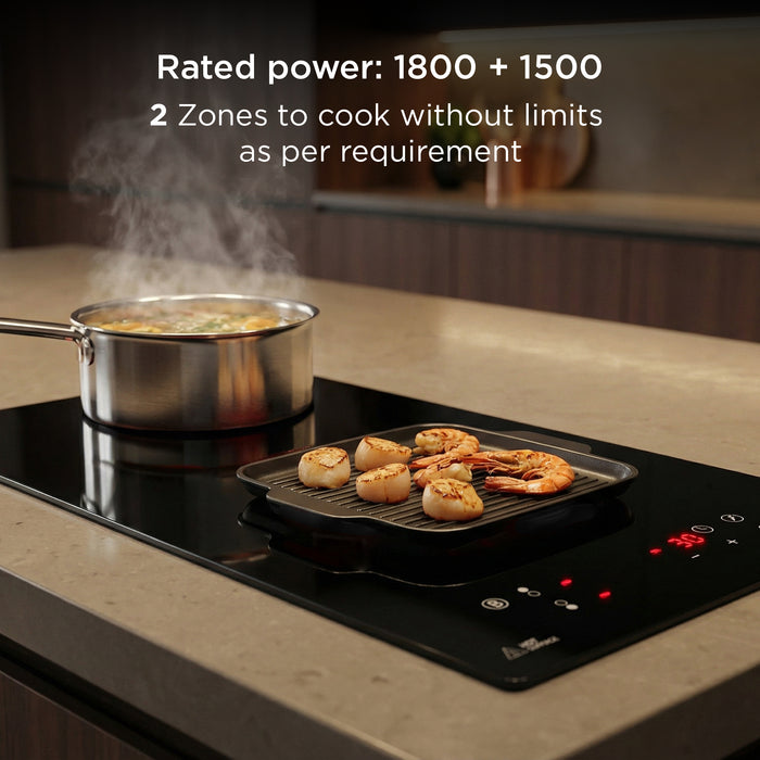 2 Zone Built in Induction Hob 9 Power Levels with Touch Control & Timer Function (BH1015IC2Z)