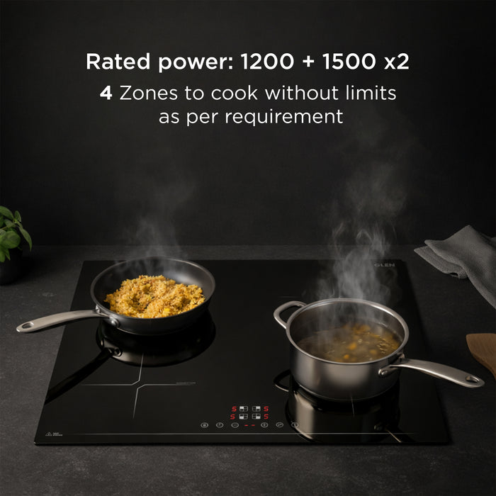 4 Zone Built in Induction Hob 9 Power Levels with Touch Control & Timer Function (BH1014IC4Z)