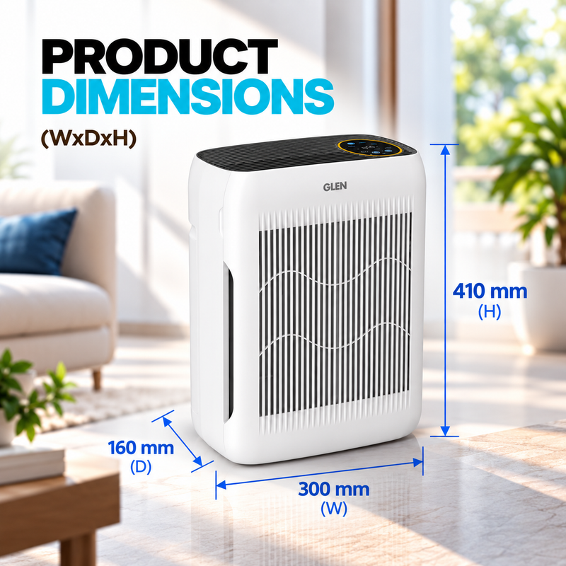 HEPA H13 Air Purifier with 3-Layer Filtration, UV LED & PM2.5 Display (SA-6037AP)