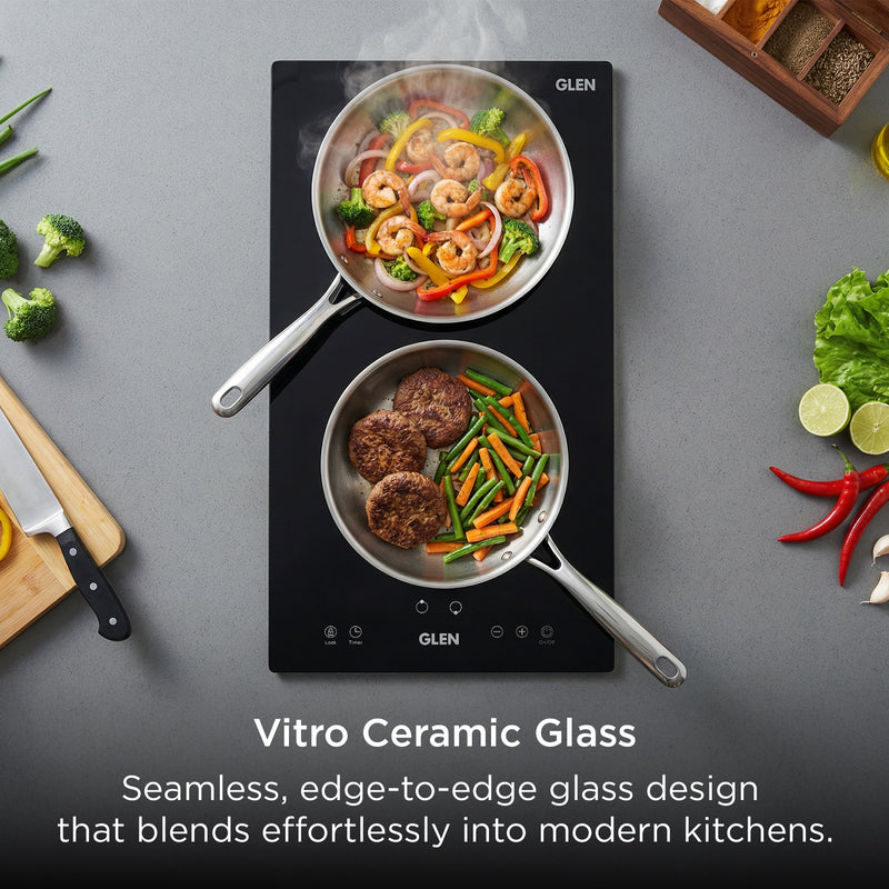 2 Zone Induction Hob Top 9 Power Levels with Touch Control & Timer Function (BH1017HTIC2Z)