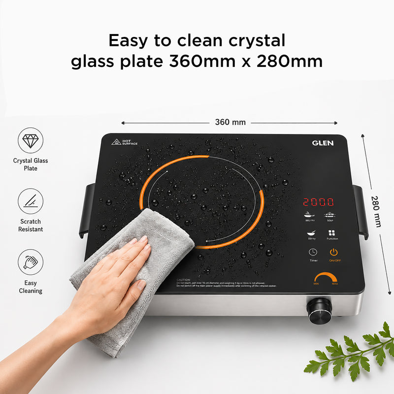 Infrared Stove with 3 Preset Cooking Functions and Digital Display 2200W - SA3076IR