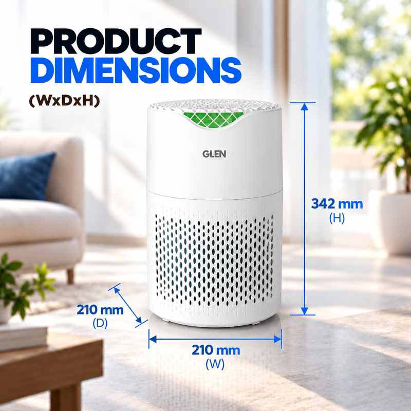 HEPA H13 Air Purifier with 4-Layer Filtration, PM2.5 Display & Auto Mode (SA-6036AP)
