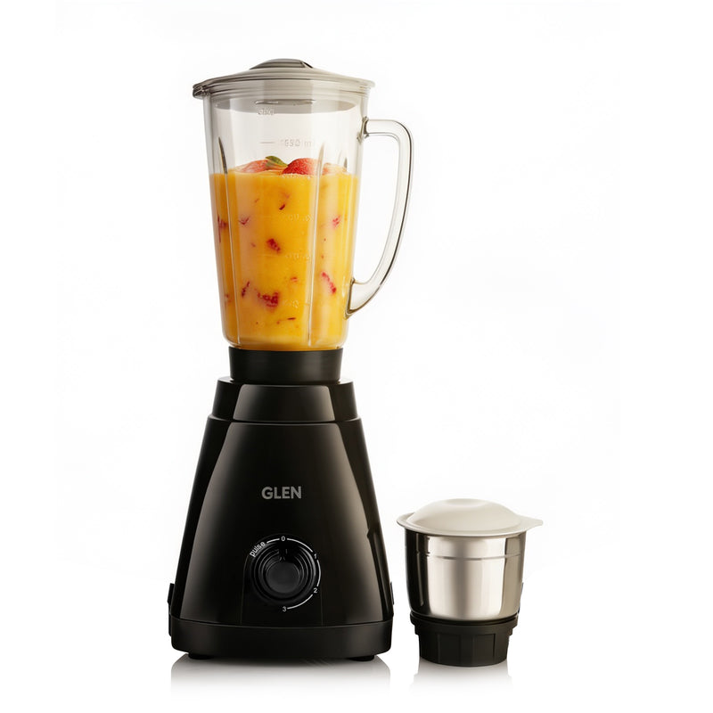 Electric Blender with Glass Jar and SS Grinder Jar 550W - Black (SA4046BGJ)