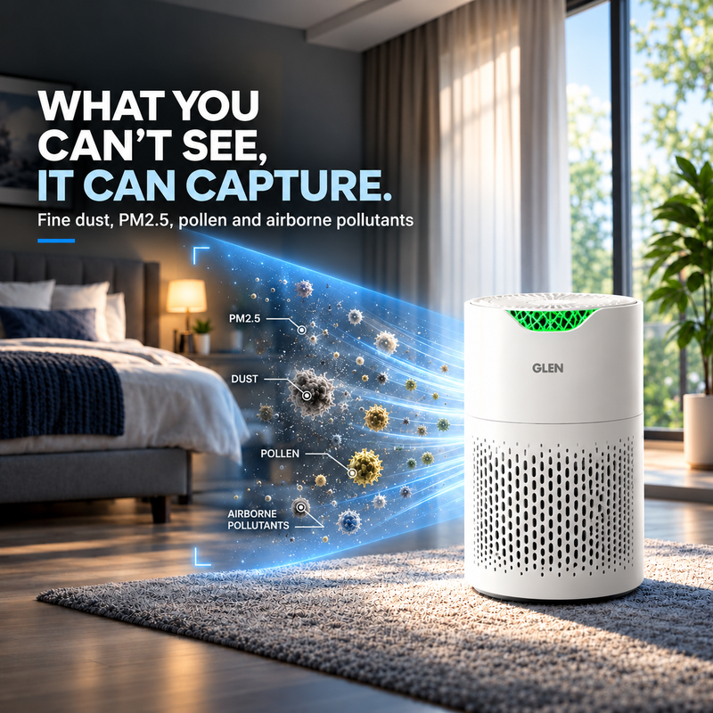 HEPA H13 Air Purifier with 4-Layer Filtration, PM2.5 Display & Auto Mode (SA-6036AP)