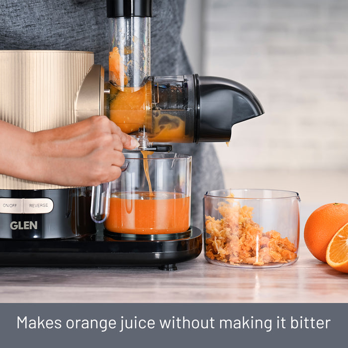 Cold Press Slow Juicer 150W, Juice and Pulp containers Low Noise (4017CPJ)
