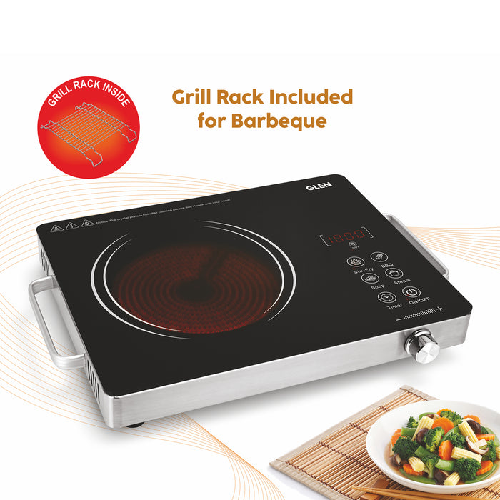 Infrared Stove with Preset Cooking Functions and Digital Display 2200W- SA-3072IR