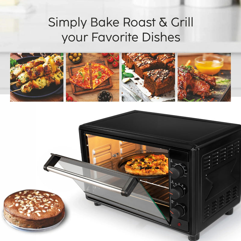 Oven Toaster Griller (OTG) -35 Litres, Motorized Rotisserie, Convection Fan, 2100W - Black (SA5035BLRC)