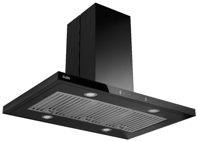 Island Kitchen Chimney Motion Sensor Italian Motor Baffle filters 90/120cm 1250 m3/h (6052 MS IS BL)