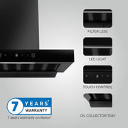 Powerful features of Auto Clean Filter less Kitchen Chimney