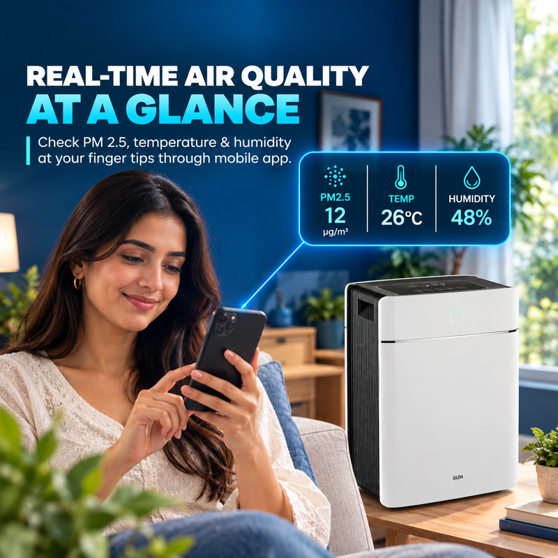 Plasma Electrostatic Air Purifier with Washable Collector, WiFi, UV & Ionizer (SA-6034AP)
