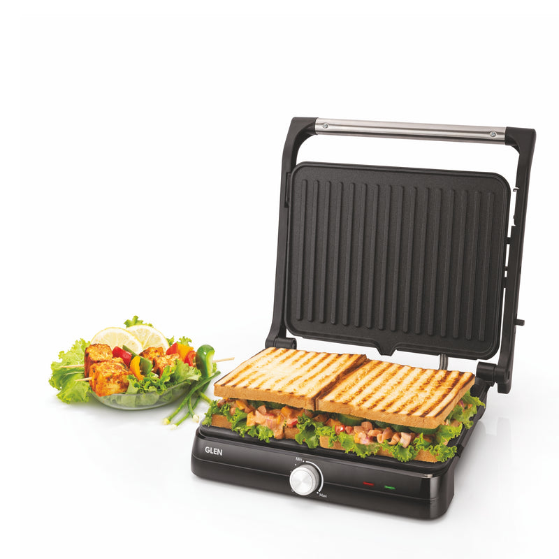 Electric Contact Grill & Sandwich Maker with 180-degree opening, Non-Stick Plates, 2000w - (SA3031INCG)