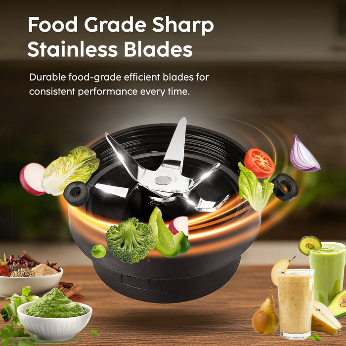 Active-Blender, 350W Grinder Blender, 2 Unbreakable Food Grade Jars with Sipper Cap (SA4048NSIP)