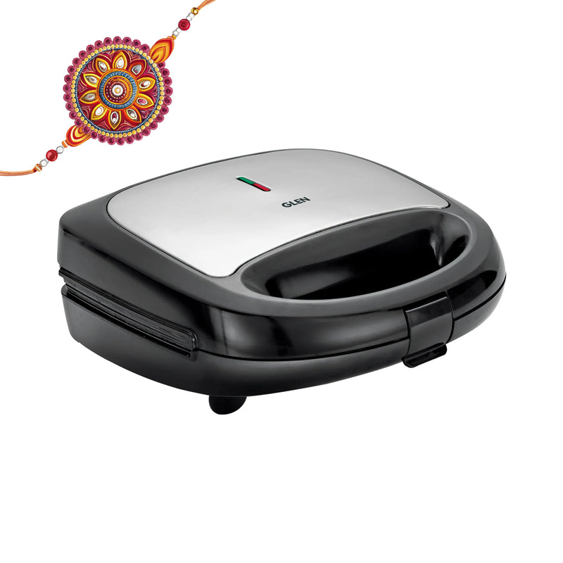 Electric Multi Snack Maker with 3 sets of Sandwich, Grill & Waffle Non-Stick Plates, 750w - Black (3022 MSM)