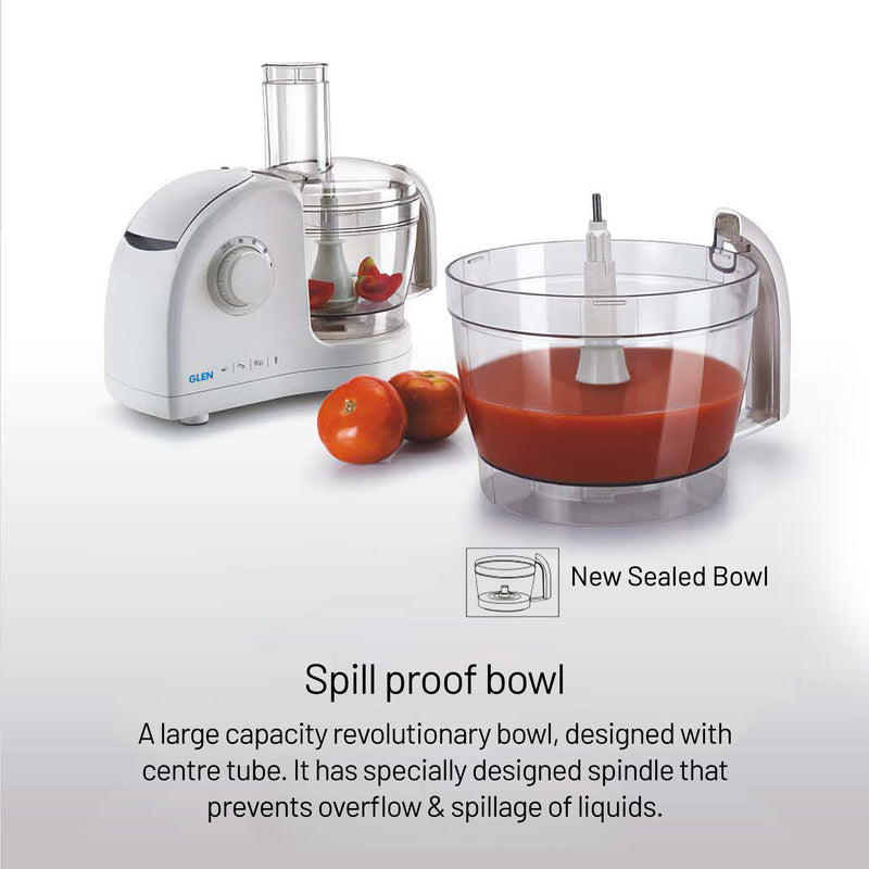 Food Processor Complete Kitchen Machine 700W – 2 Jars, Citrus Juicer 3 SS Disc Blades -White (4052LX)