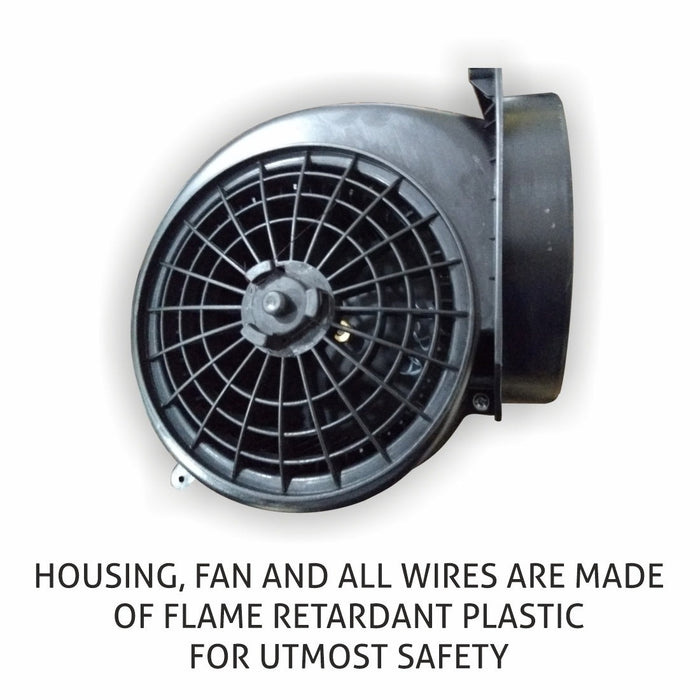 Straight Line Kitchen Chimney  with flame retardent housing and fan