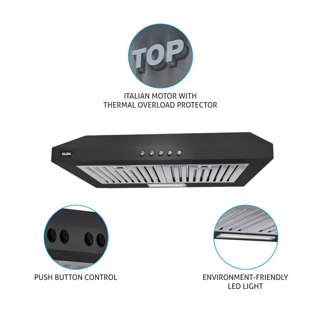 Buy Glen Straight Line Kitchen Chimney 6000 Junior Online — Glen