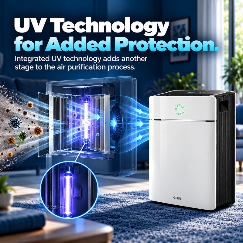 Plasma Electrostatic Air Purifier with Washable Collector, WiFi, UV & Ionizer (SA-6034AP)
