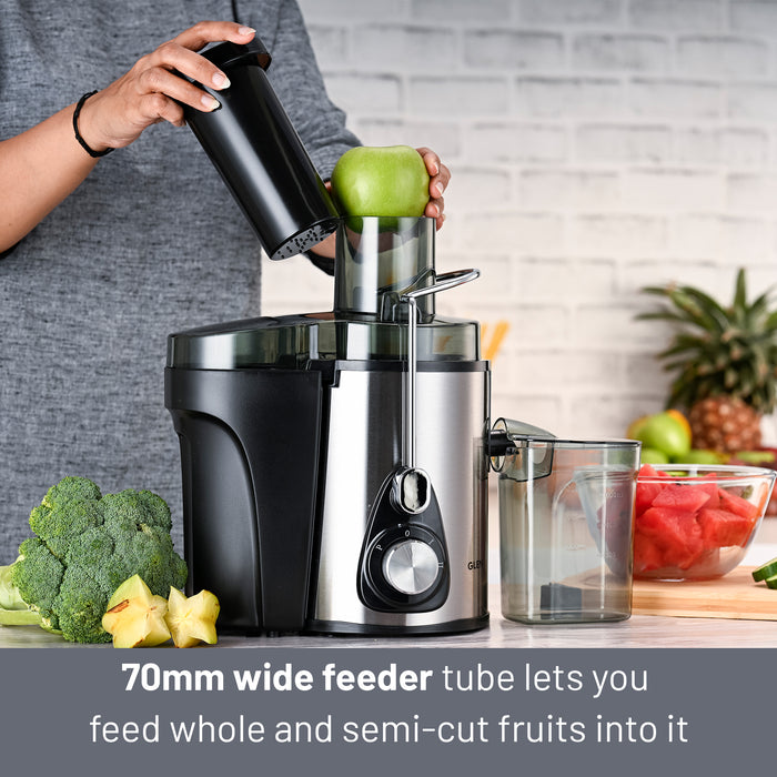 Centrifugal Juicer 800W, Full Apple Feeding Tube 600ml Juice Collector, Stainless Steel Filter (4019)