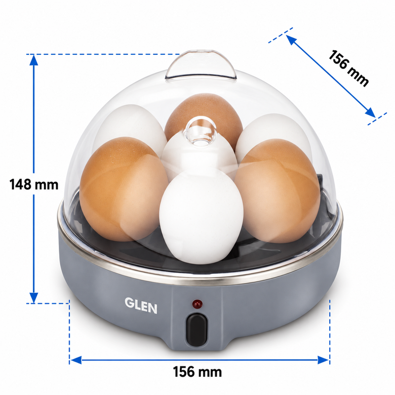 Egg Boiler Boils 7 Eggs, 1 Poaching Cup, Auto shut Off, 350W (3040EB7)