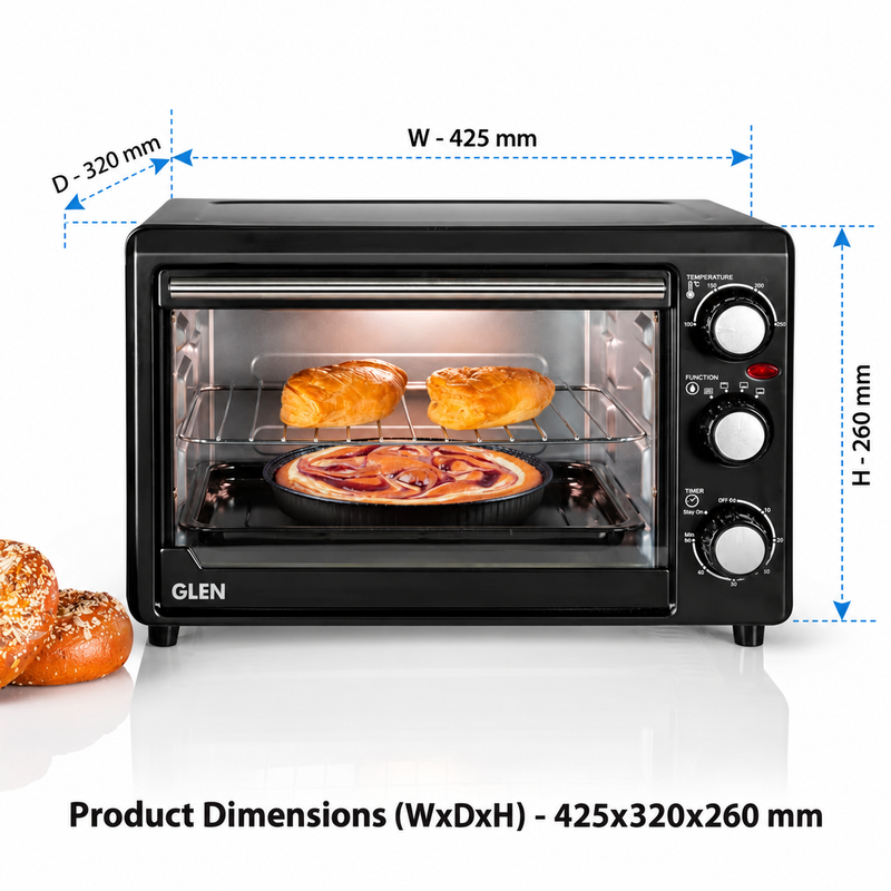 Oven Toaster Griller (OTG) - 18 Litres, Upper & Lower Heating 60 minute timer 1200W - Black (SA5018)