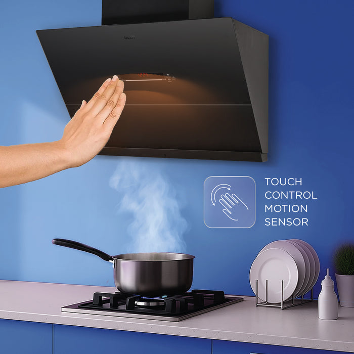 Auto Clean Matt Glass Filterless Chimney with Inverter Technology, BLDC Motor 60/75/90cm 1600 m3/h - (CH6074MGAC)