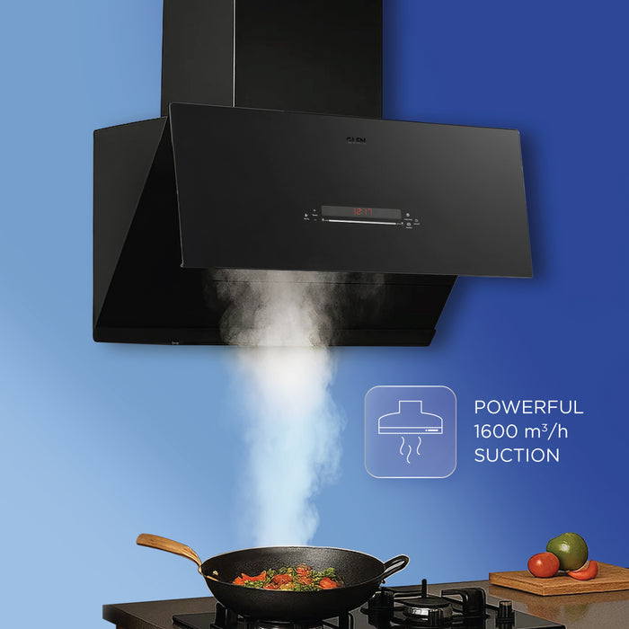 Auto Clean Matt Glass Filterless Chimney with Inverter Technology, BLDC Motor 60/75/90cm 1600 m3/h - (CH6074MGAC)