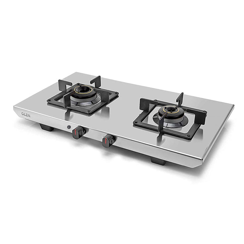 2 Burner Ultra Tuff Stainless Steel Gas Stove with Forged Brass Burner - Manual/Auto Ignition (CT1052UTSS)