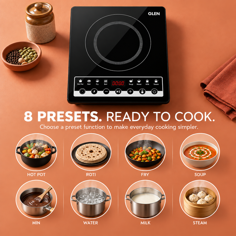 Induction Cooktop with Touch Control 2000W, Digital display with Auto Cut-off - SA 3081 IN
